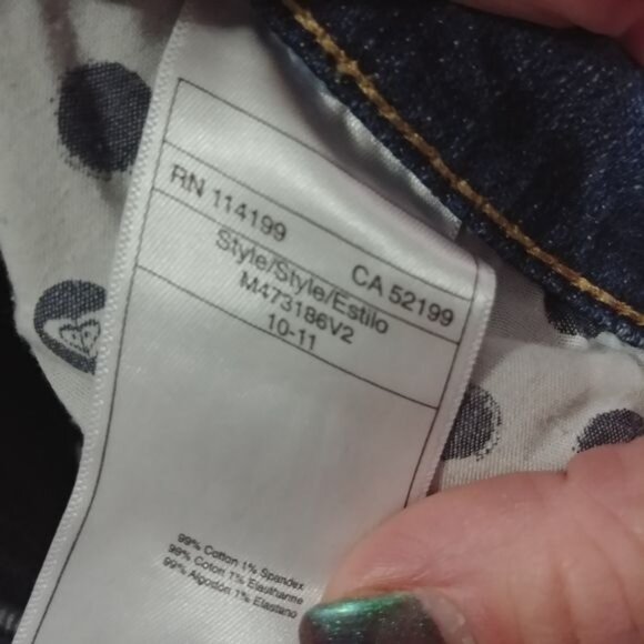 Roxy Junior's Sz 3 Light Wash Denim Jeans Straight Leg 5 Pocket Style M473186V2 - Picture 6 of 6